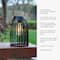Glitzhome® 10" Woven Solar Powered Outdoor Hanging Lantern